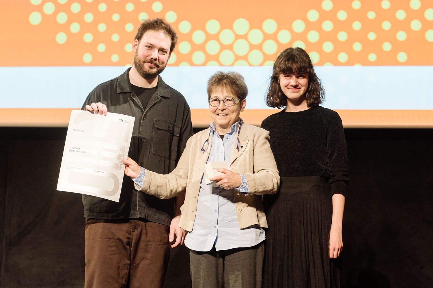 Hulesch Máté, Csanádi Judit, Böröndy Júlia (Fotó: Rácmolnár Milán)