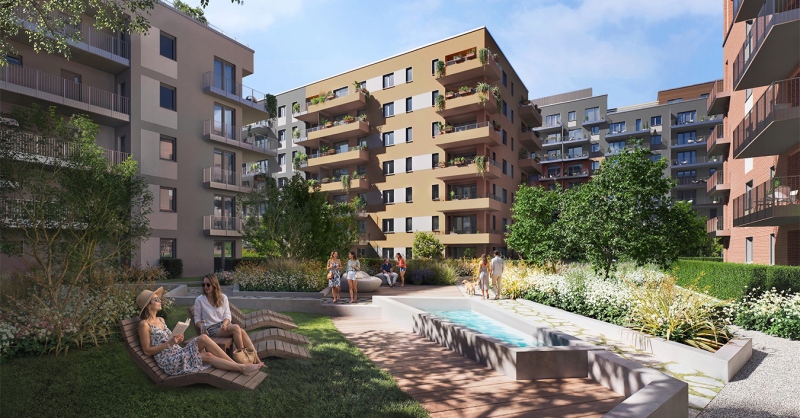 Elindultak a XIII. kerületi Greenway Apartments építési munkálatai